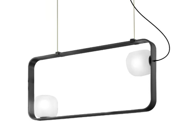 GROOVE SP 90 - Metal pendant lamp by Vetreria Vistosi