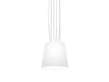 NAXOS SP - Satin glass pendant lamp by Vetreria Vistosi