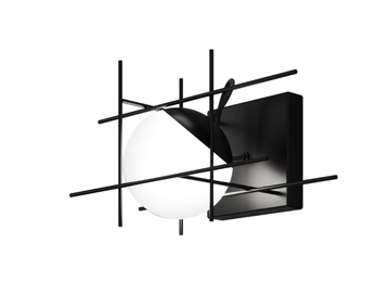 PLOT FRAME AP - LED wall light in metal and blown glass by Vetreria Vistosi