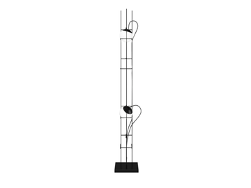 PLOT FRAME PT - LED floor lamp in metal and blown glass by Vetreria Vistosi