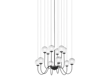 PUPPET SP 12 P - Blown glass pendant lamp by Vetreria Vistosi