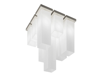 TUBES PL 9 - Blown glass ceiling lamp by Vetreria Vistosi