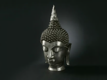 BUDDHA HEAD - Bronze sculpture by VGnewtrend