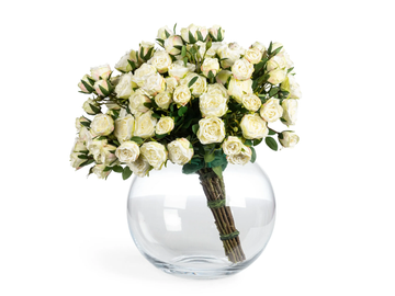 ETERNITY SFERA ROSES - Floral composition with glass vase by VGnewtrend
