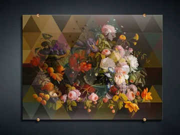 FANCY BOUQUET 3 - Print on glass by VGnewtrend