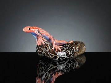 LIZARD ON A STONE - Glass decorative object by VGnewtrend