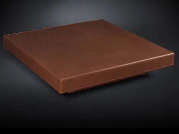 LOFT - Low square leather coffee table by VGnewtrend