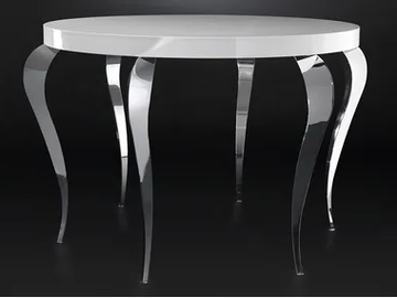 LUIGI - Lacquered round steel living room table by VGnewtrend
