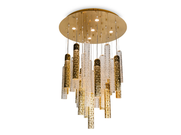NEW PIPE ROUND - Murano glass pendant lamp by VGnewtrend
