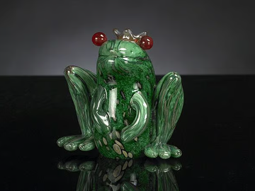 PRINCE FROG - Glass decorative object by VGnewtrend