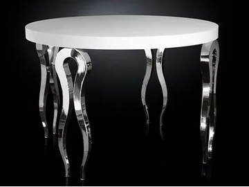 SILHOUETTE - Round steel high table by VGnewtrend
