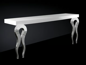 SILHOUETTE - Steel and MDF console table by VGnewtrend