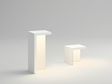 EMPTY - LED cement bollard light by Vibia
