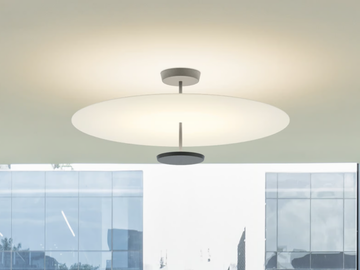 FLAT 5926 - LED metal ceiling lamp by Vibia
