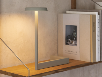 FLAT 5970 - LED metal table lamp by Vibia