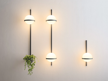 PALMA - LED blown glass wall lamp by Vibia