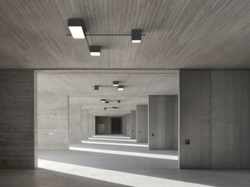 STRUCTURAL - LED aluminium ceiling lamp by Vibia