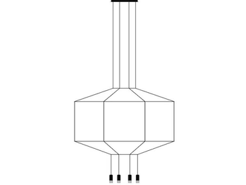 WIREFLOW 0299 / 0399 - LED aluminium pendant lamp by Vibia