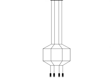 WIREFLOW 0301 / 0401 - LED aluminium pendant lamp by Vibia