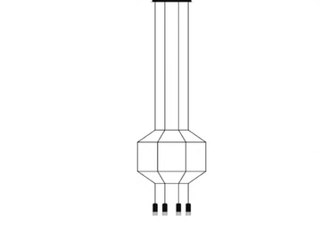 WIREFLOW 0302 / 0402 - LED aluminium pendant lamp by Vibia
