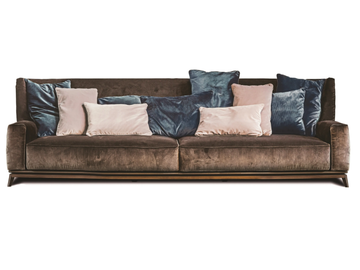 430 OPERA - 3 seater letaher or fabric sofa by Vibieffe