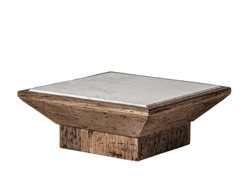 SAMSUN - Square pine coffee table by Vical Home