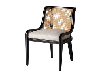 VELBURG - Wooden chair with integrated cushion by Vical Home