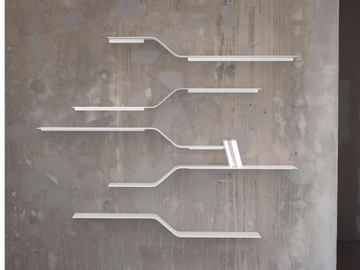 SET 12 - Powder coated steel wall shelf by VIDAME EDITIONS