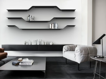 SET 5 - Powder coated steel wall shelf by VIDAME EDITIONS