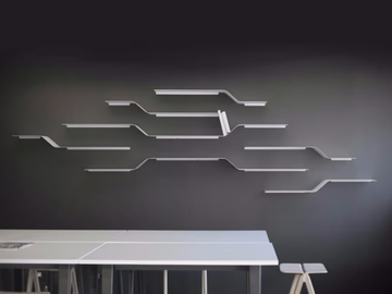 SET 7 - Powder coated steel wall shelf by VIDAME EDITIONS