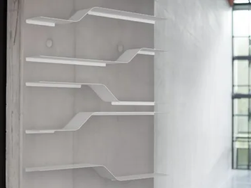 SET 9 - Powder coated steel wall shelf by VIDAME EDITIONS