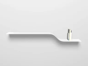 SHELF B - Powder coated steel wall shelf by VIDAME EDITIONS