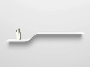 SHELF E - Powder coated steel wall shelf by VIDAME EDITIONS