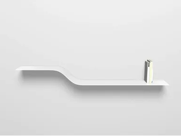 SHELF F - Powder coated steel wall shelf by VIDAME EDITIONS
