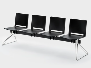 DAISY - Freestanding plastic beam seating by Viganò