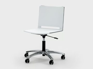 DAISY - Swivel plastic office chair with 5-Spoke base by Viganò