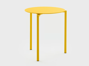 FELIX - Stackable round metal table by Viganò