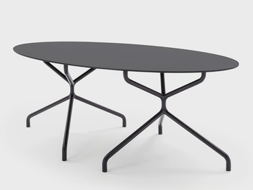 FRED - Oval HPL contract table by Viganò