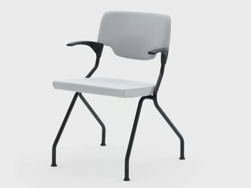 MADAM COLLETTIVITÀ - Folding fabric chair with armrests by Viganò