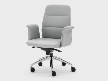 STAR - Recliner trestle-based fabric executive chair by Viganò