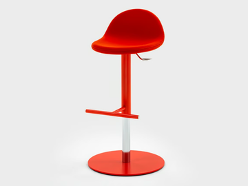 TED UP - Fabric and metal stool with gas lift by Viganò