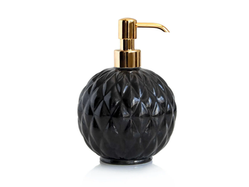 BLACK TIE - Porcelain Bathroom soap dispenser by VILLARI