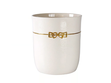DRESSAGE - Porcelain bathroom waste bin by VILLARI