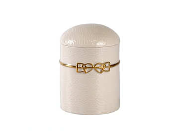 DRESSAGE - Porcelain cotton box by VILLARI