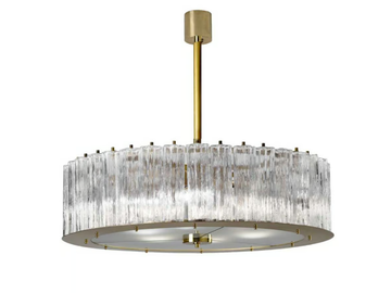 DRUM 6 - Murano glass pendant lamp by VILLARI