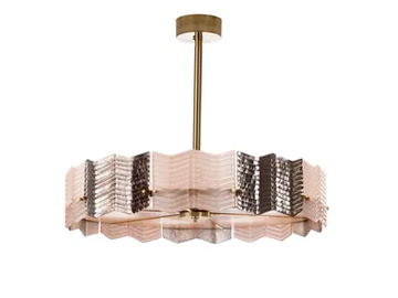 KATE - Suspension lamp in Murano glass and porcelain by VILLARI