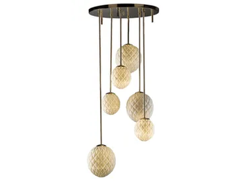 MIAMI VERTICAL - Porcelain pendant lamp by VILLARI