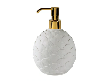 PEACOCK - Porcelain Bathroom soap dispenser by VILLARI