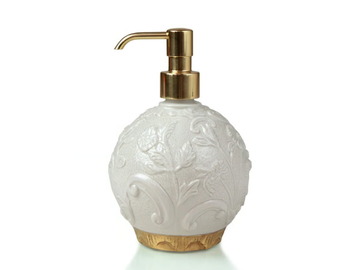 TAORMINA - Porcelain Bathroom soap dispenser by VILLARI
