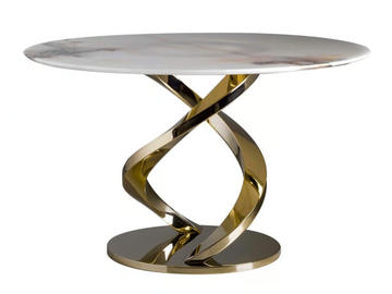 WOMAN - Round onyx table by VILLARI